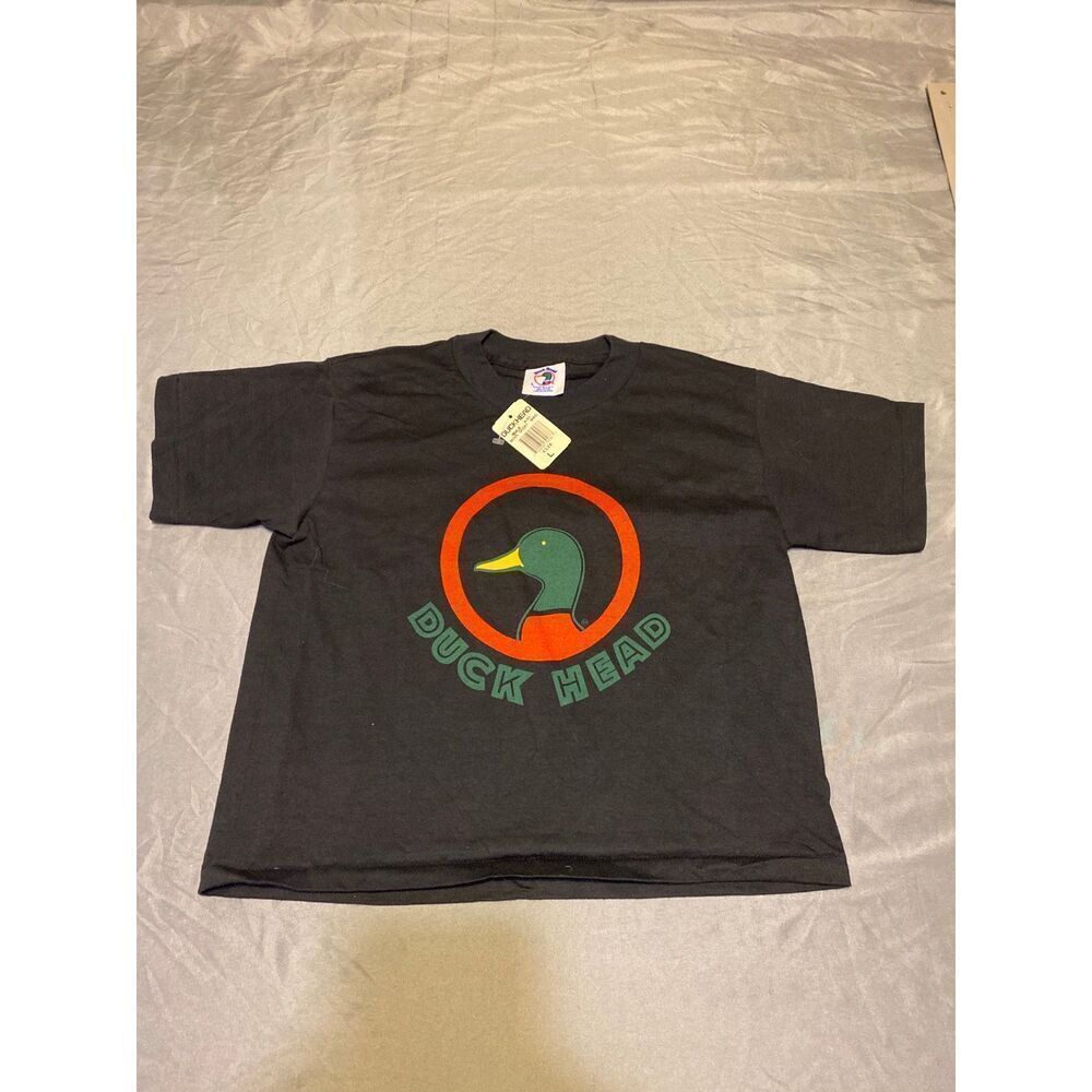 Duck Head Charcoal Tee with Duck Graphic